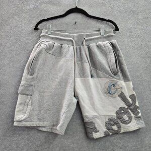 Cookies Men Shorts S Gray Sweat Colorblock‎ Streetwear Embroidered Patch READ